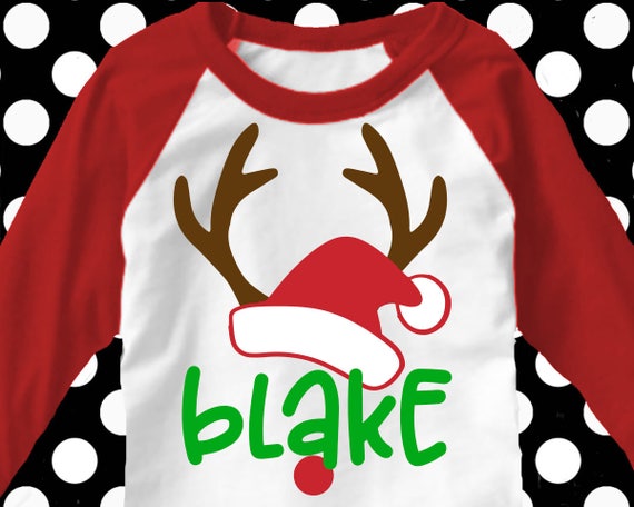 Reindeer svg Santa Hat svg Christmas shirt Christmas SVG