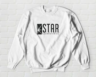 STAR Labs Sweatshirt - Star Laboratories, S.T.A.R. Lab, The Flash, Sweater, Sweatshirt, Crew Neck, Crewneck, Pullover, Unisex