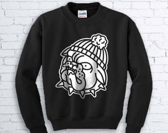 bulldog tattoo etsy bulldog tattoo etsy