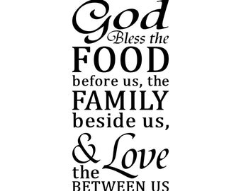 Bless the food before us | Etsy