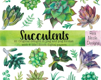 Succulent stencil | Etsy