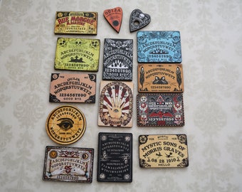 Ouija Boards / Fortune Teller / Palmistry ~ 14 Wood Laser Cuts ~ Art Project Embellishments / Scrapbook / Jewelry Making Supply