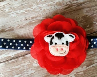 Little Cow Flower Headband