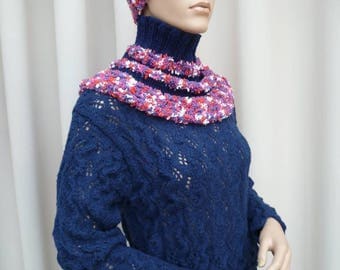 warmers hand knitted shoulders and headband