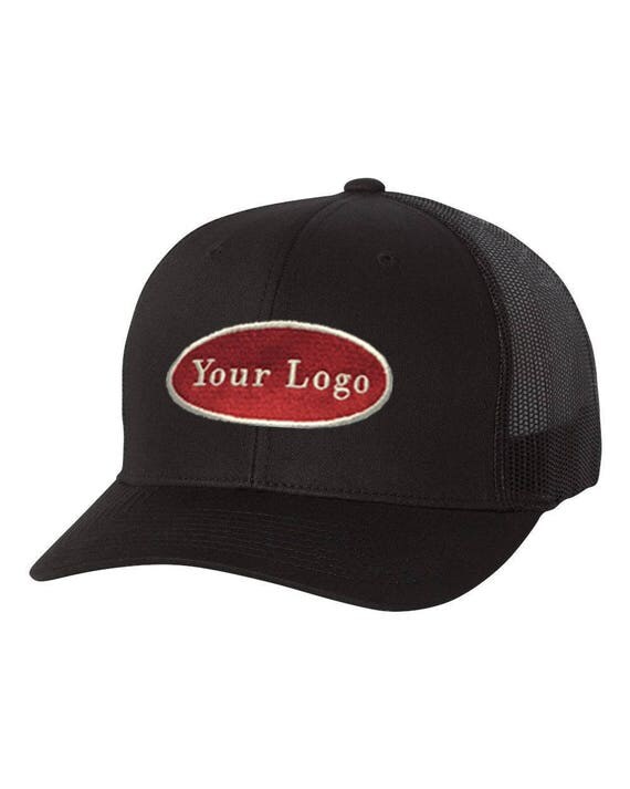 6 Custom Embroidery Logo on a Yupoong Retro Trucker Cap