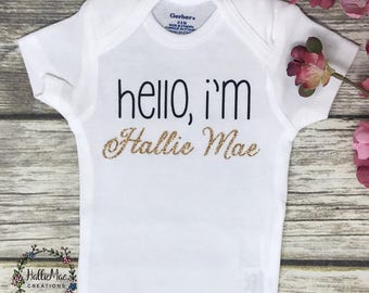 Personalized Onesie- Custom Onesie - Baby Onesie - Baby Girl - Baby Boy - Baby Outfit