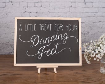 A Little Treat for your Dancing Feet - Wedding Chalkboard