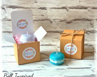 Macaron candle favours, wedding favours, candle favours, small favours, bridesmaid gifts, shower favours, thank you gift, macaron favours