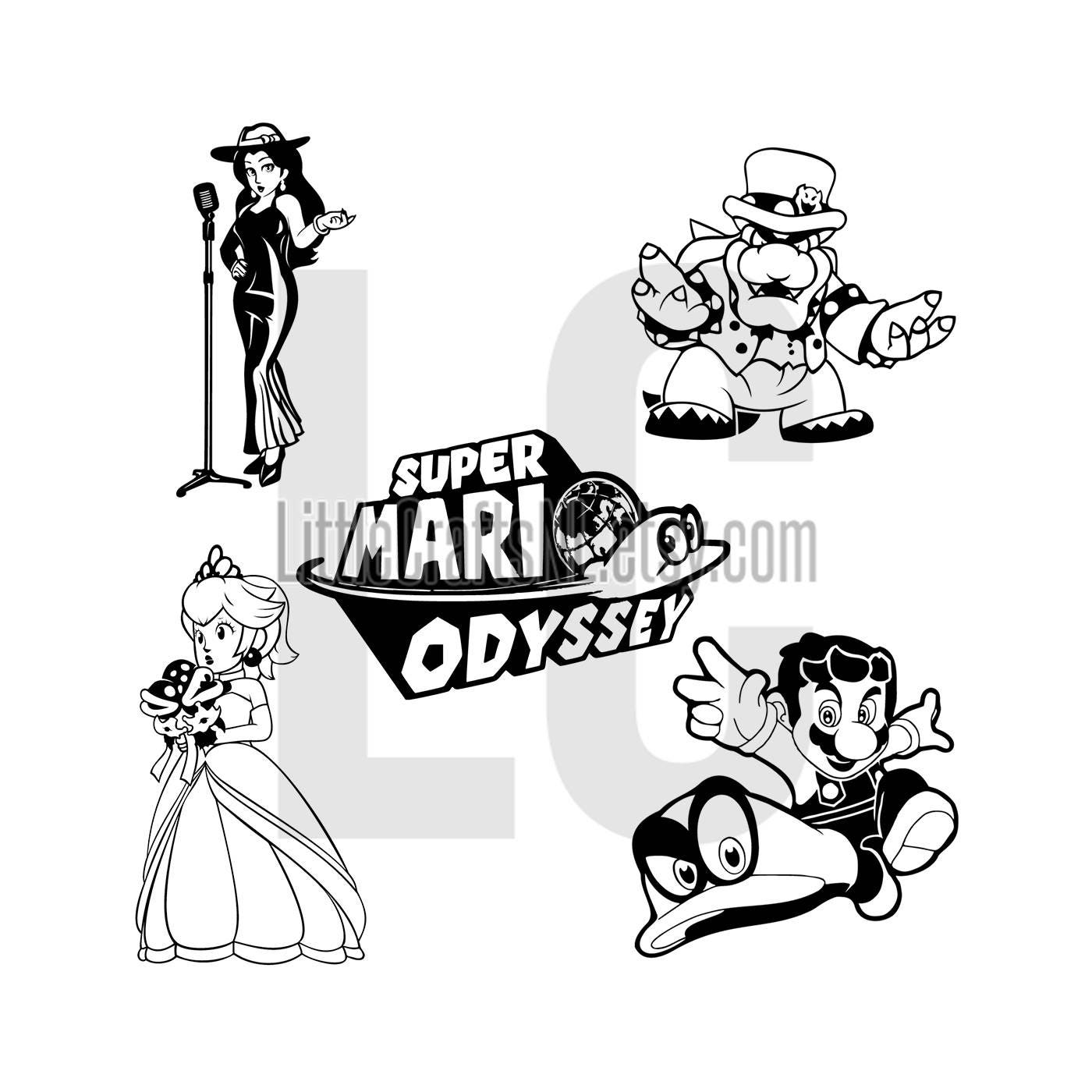 Super Mario Odyssey Vinyl Decal Sticker