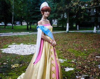 Anastasia Cosplay Golden Final dress Halloween costume Adult handmade cosplay costume Size XS In Stock READY to SHIP and Custom Order