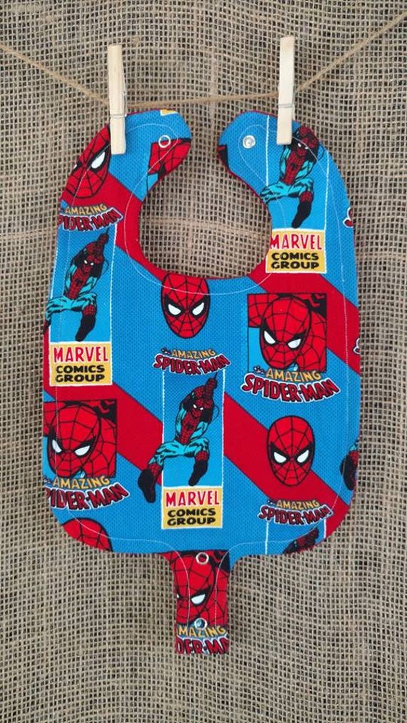 Spiderman Pacifier Bib