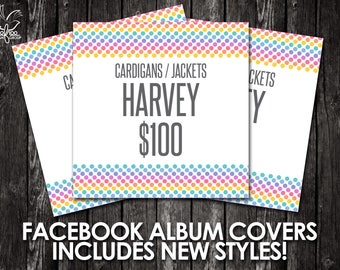 Facebook Album Covers - Includes Newest Styles and Pricing! - Instant Download! - Facebook Graphics