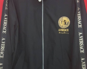 Vintage Versace A.Versace Jacket Black Colour Large Size