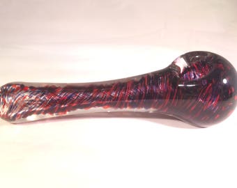 Amethyst and red glass pipe, purple glass smoking pipe, girly glass smoking pipe, tobacco glass smoking pipe, cheap glass pipe, purple