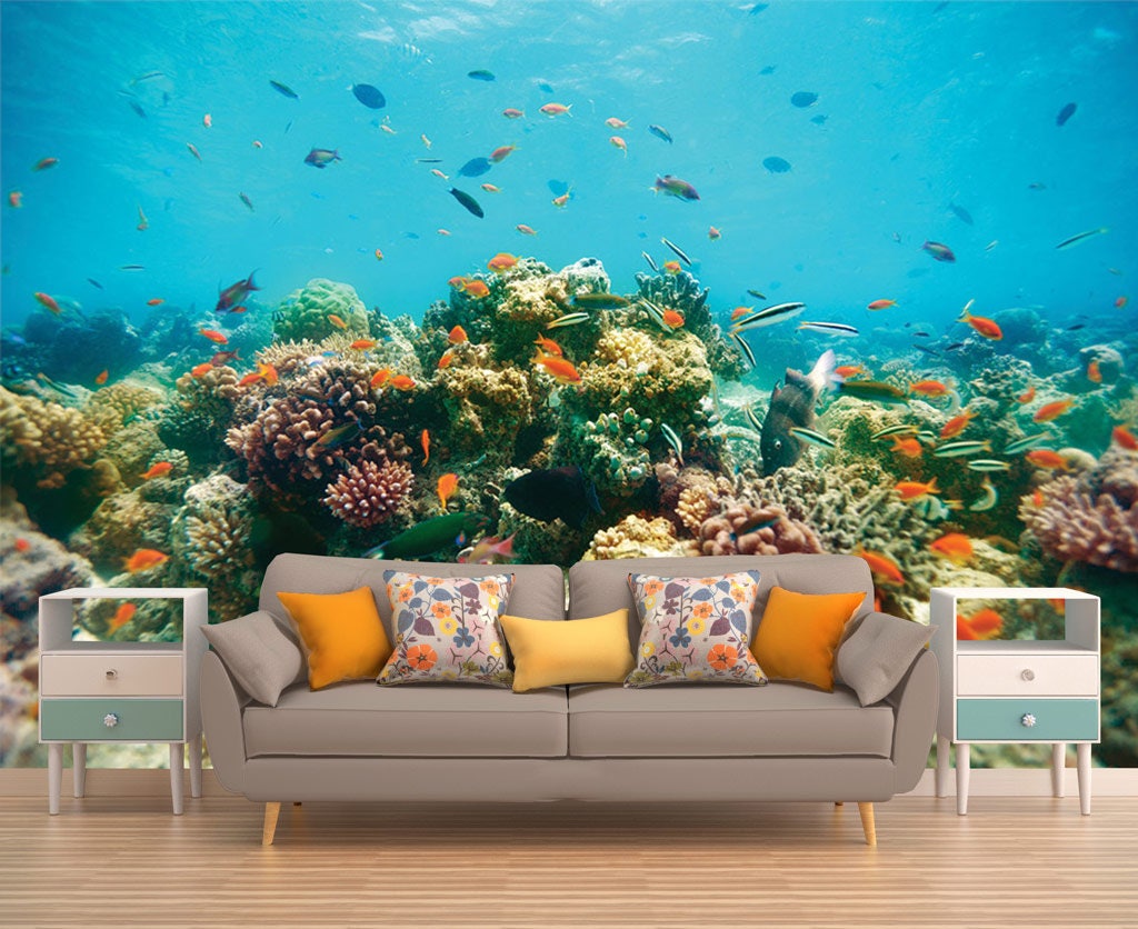 Underwater Photography Wall Mural Corals Exotic Wall