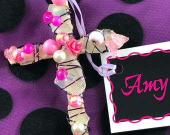 Pink & Purple Cross
