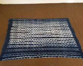 Authentic indigo cloth, African mudcloth , Indigo mudcloth Fabric , Hand woven , Wholesale fabric , African cloth , African fabric