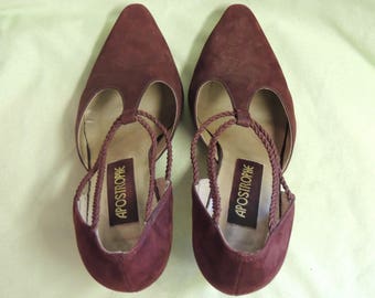 Vintage Suede High Heels