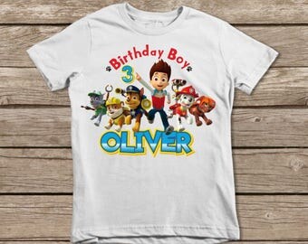 Paw Patrol Iron On Tranfer, Boy Birthday Digital Iron On, Paw Patrol DIY, Iron On Transfer, Paw Patrol Printable, Transfer Sheet