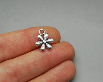 Queenberry Sterling Silver Daisy Flower Bead - 925 Silver Charm For 3mm European Bracelets & Necklaces - View #7