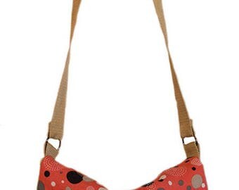 Reversible pattern and vintage pink and blue shoulder bag/satchel bag