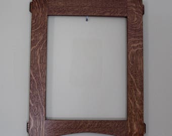 The Craftsman Poppies Mission Style Art in Quartersawn Oak