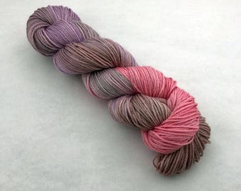 Hand Painted DK Weight 75/25 Superwash Merino and Silk Yarn - 230 yards - Allium
