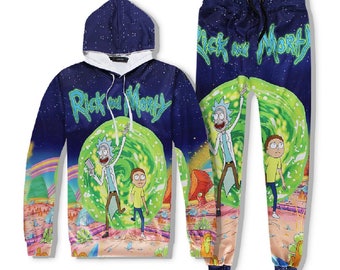 Rick Morty Pants Suit Crewneck Gravity Sweatshirt Anime Nick Shirt Winter Summer Top Tees Hoodie Unisex Sweatshirt Men Women Gift 2017