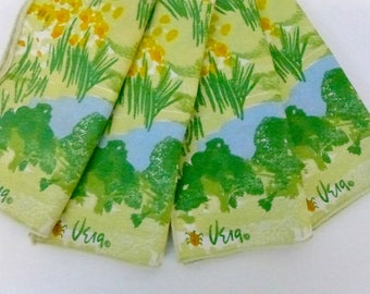 Set of 4 Vintage Vera Napkins 16" Square