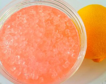 PINK LEMONADE FISHBOWL Slime<6 fl/oz> Lemon Scented Slime! Lots of Beads!