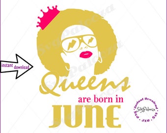 Download June birthday svg | Etsy