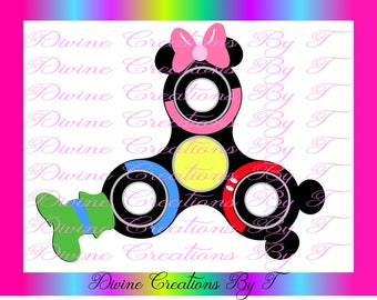 Mickey Mouse & Friends Fidget Spinner SVG (Made by me)