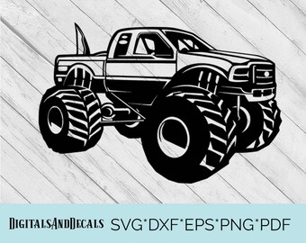 Download Monster truck svg | Etsy