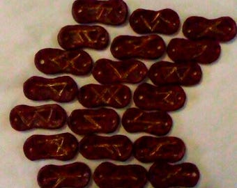 Elder Futhark Two-Tone Clay Rune Set