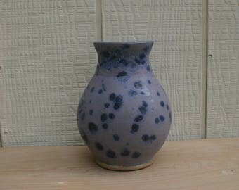 Purple Speckled Ceramic Vase