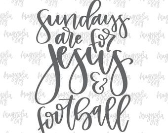 Sundays are for Jesus and Football svg, Jesus and Football svg, Football svg, Fall svg, NFL Football svg, Christian svg, Sports svg