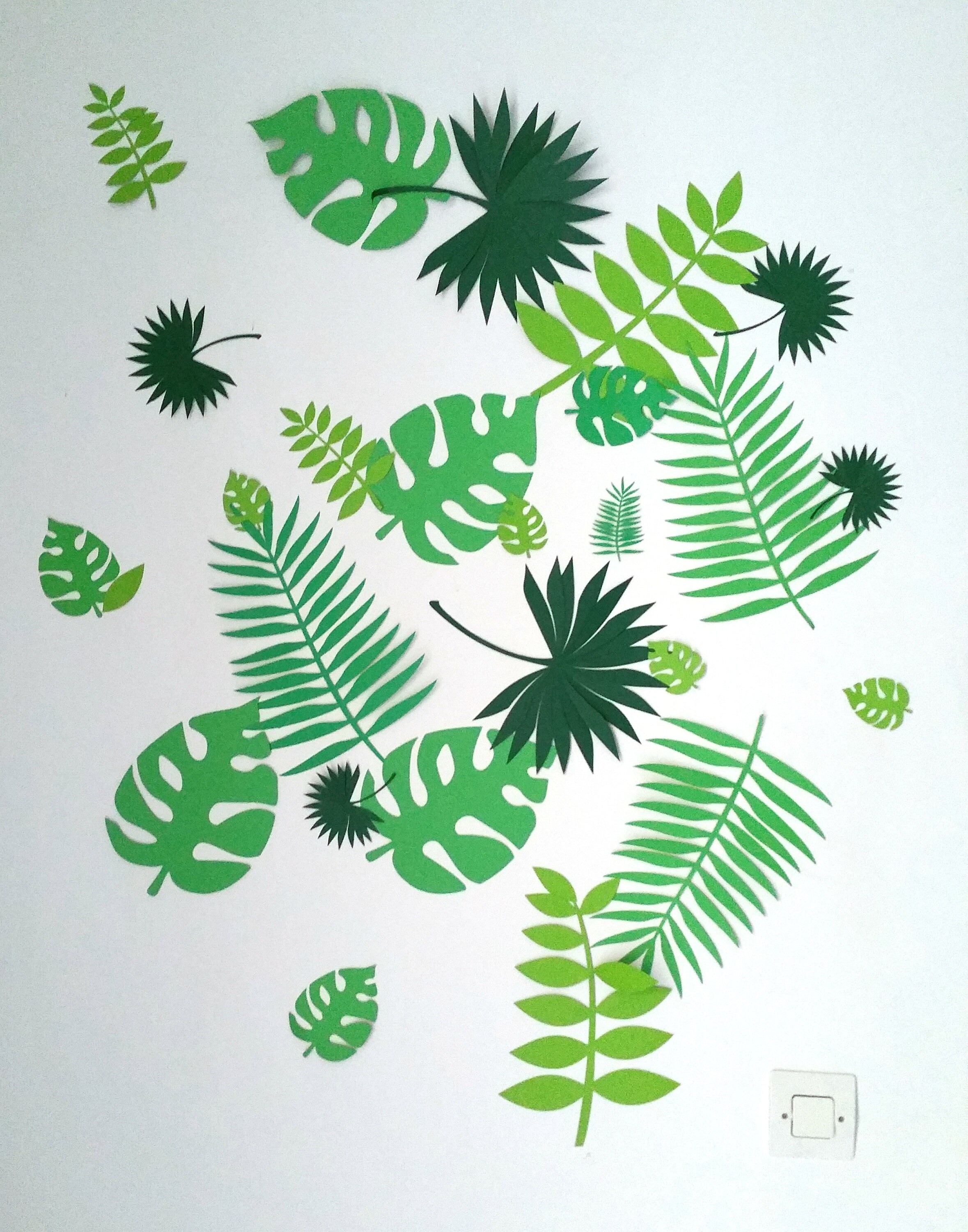 7 Jungle Tropical Leaves SVG Cut Files for Cricut
