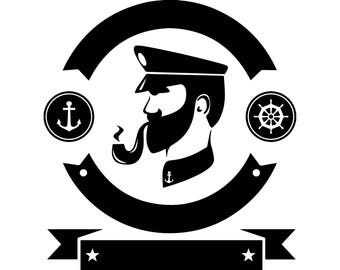 Boat captain svg | Etsy