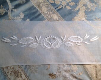 Beautiful antique embroidery on Lopez, never framed