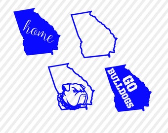 georgia bulldogs svg, georgia state cuttable digital file, cricut file, silhouette files, svg cutting files, university georgia logo svg