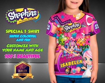 Shopkins Birthday Shirt, Custom Shirt, Personalized Shopkins Shirt, Shopkins family shirts, Birthday t-shirts Disney Family