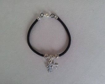 Bracelet para black rope, mixed characters