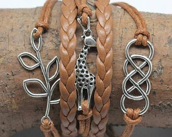 Bracelet multi strand with cords person