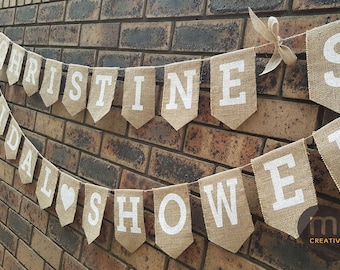 Custom Personalised Banner, Birthday Banner, First Birthday Banner, Burlap banner, Burlap birthday banner, Hessian Bunting, Rustic banner