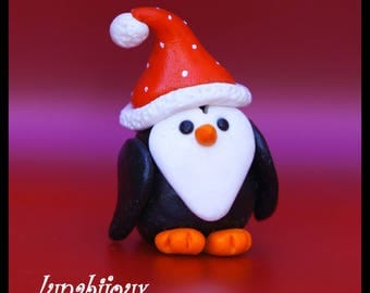 Polymer Clay figurine Christmas jewelry gift