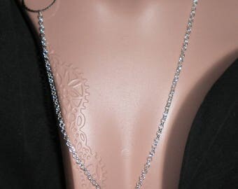 02250 - Necklace with mother of Pearl and silver