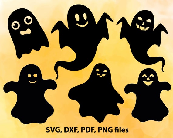 Download Ghosts SVG File Ghost set DXF Ghost Cut File Halloween PNG
