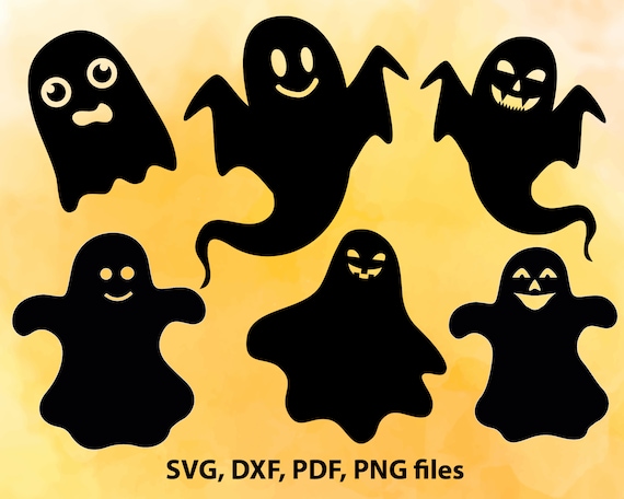 Download Ghosts SVG File Ghost set DXF Ghost Cut File Halloween PNG