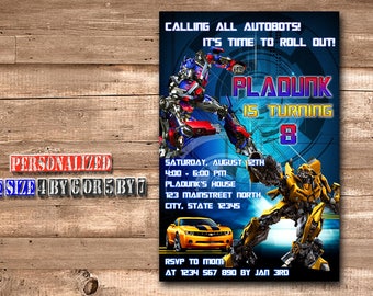 Transformer Invitation,Transformer Birthday,Transformer Birthday Invitation,Transformer Party,Transformer Birthday Party-211