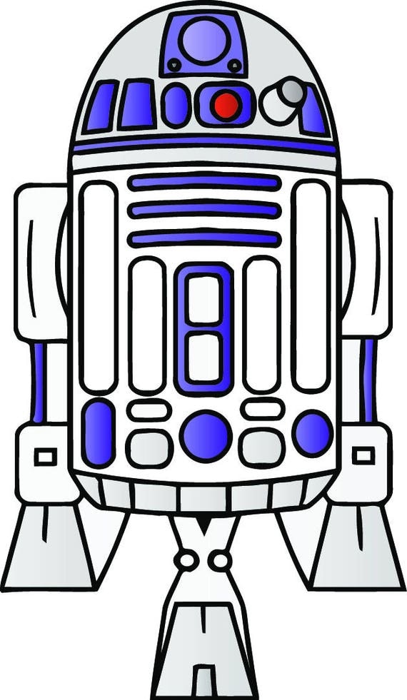 R2D2 svg - R2D2 vector - R2D2 clipart - R2D2 starwars vector - R2D2 ...